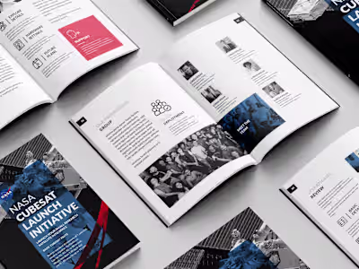 Editorial Design for NASA’s  CubeSat Launch.