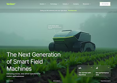 Hero exploration, for an Agri-tech product