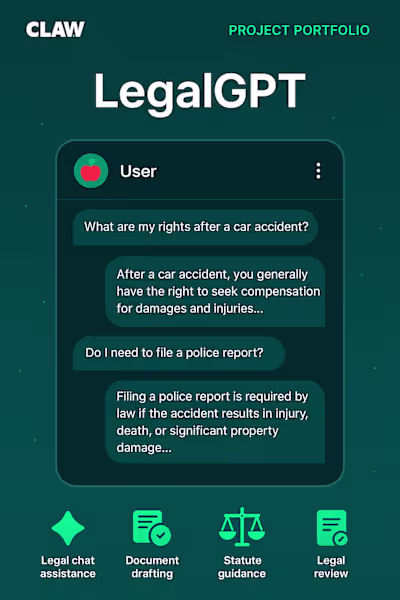 Development of LegalGPT for Claw LegalTech