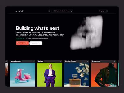Grotesque: Top Portfolio & Agency Template for Designers