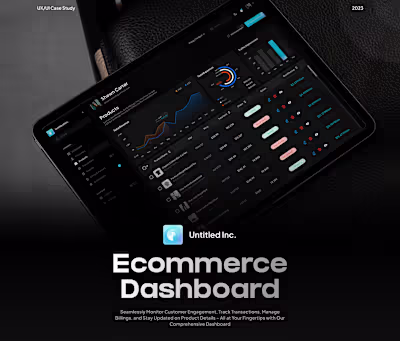 ECommerce Dashboard for Shop Owners on Behance