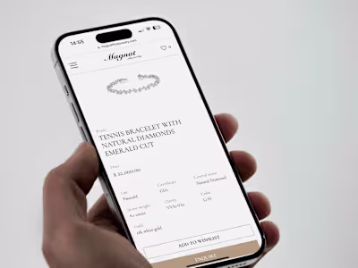 Magnat Fine Jewelry | E-commerce Website