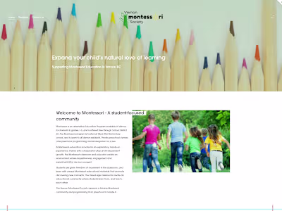 Montessori Program Website