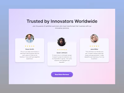 Testimonials Section