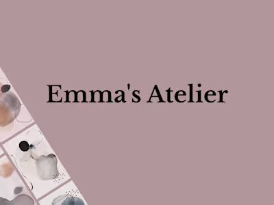 Emma’s Atelier – Artistic Website Concept
