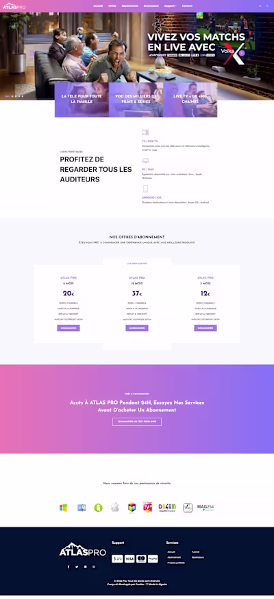 Atlas Pro TV | Design and development