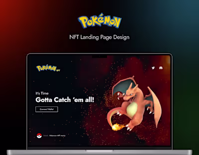 Pokemon NFT Website Concept - UI Design