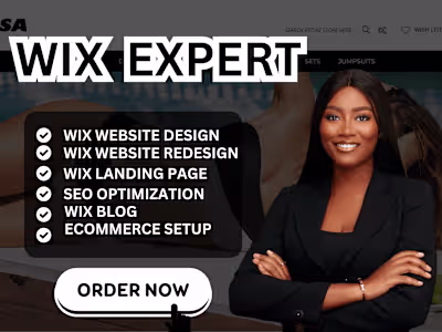 WIX WEBSITE DESIGN AND REDESIGN
