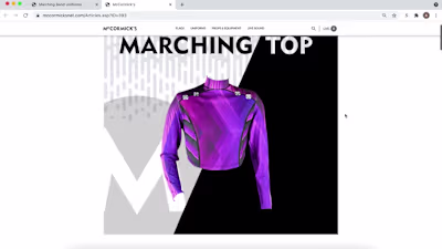 WEB • McCormick’s Marching Uniform Whitepaper Re-Brand