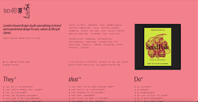 Landing Page for a Design Studio