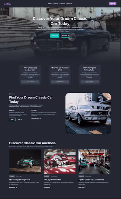 Figma website Design
