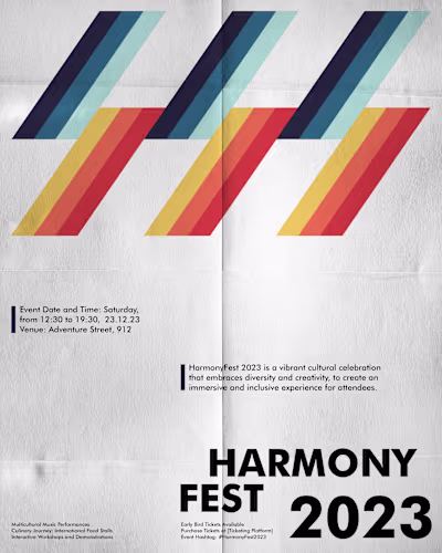 Swiss Style Poster for Event 