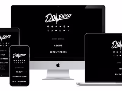 Website for a NYC Musician