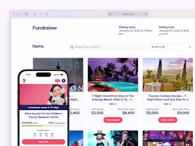 SaaS | RallyUp Crowdfunding Platform