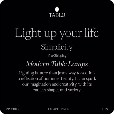 TABLU (Boutique Ecommerce Branded Website)