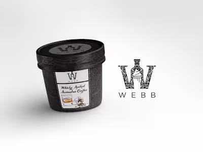 WEBB brand, packaging and Ui designs