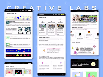 Creative Labs Website Redesign
