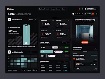 Alpha - Shipping Management Dashboard