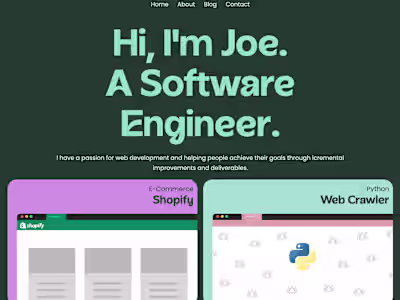 Personal Website and Blog