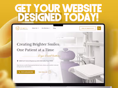 Premium Dentist Experience | Web Design
