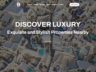 Advanced Real Estate Management Website