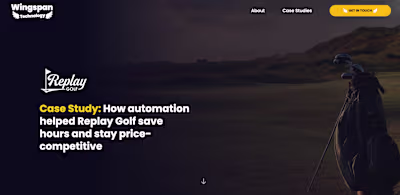 Automated Pricing Monitoring for Replay Golf