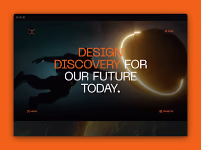 BC space themed Framer template