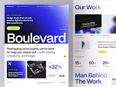 Bold Web Design for Design Agency