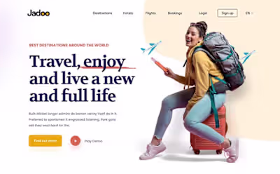 Jadoo | Travel Website Design
