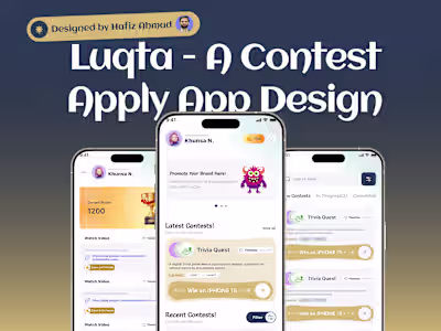Luqta - Reward Based UI UX App Design (Figma)