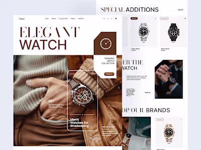 Velaré – Watch E-Commerce UI