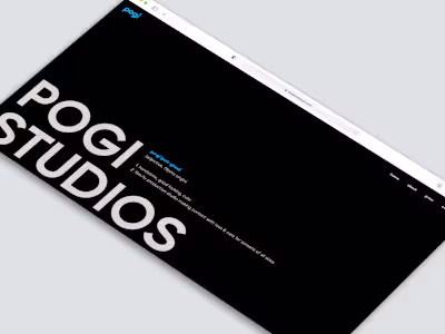 Pogi Studios Website