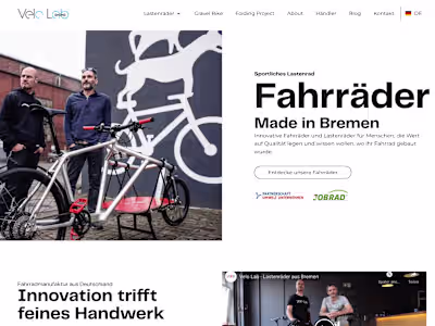 Branding and Web development for a bicycle company