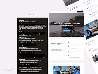  EcoVolt – Framer Design & Development