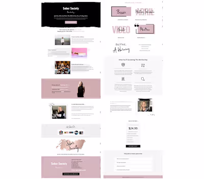 Sober Society Kajabi Membership Website