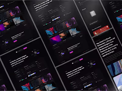 Portfolio Website (Figma+Framer)