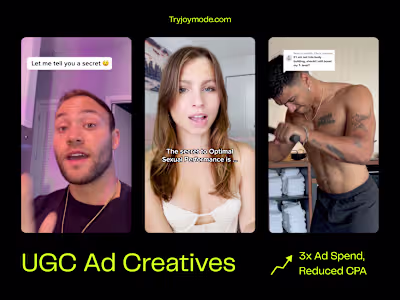 UGC - Direct-response ad creative for tryjoymode