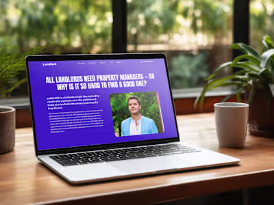 Webflow Website Development for Landlord