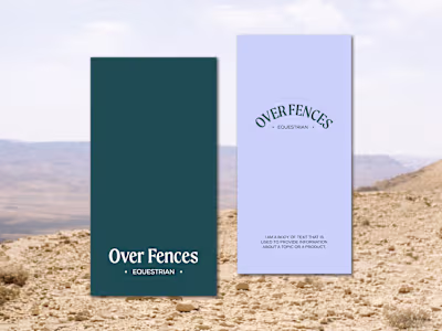 Over Fences Equestrian | Brand Design