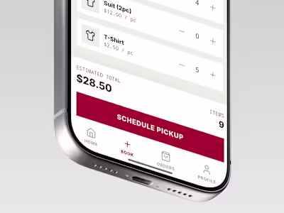 WASHIT App Interface Design
