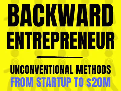 Non-Fiction Ghostwriting: Backward Entrepreneur