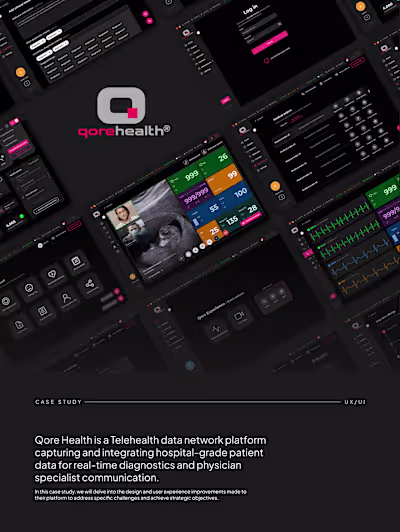 UI/UX Case Study - Qore Health
