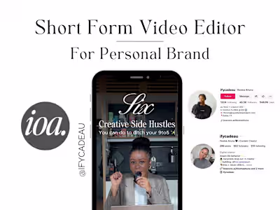 Short Form Video Editing Support for Influencer Ifeoma