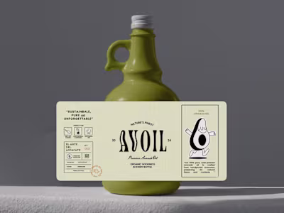 🥑 Avoil: Brand Identity for a Premium Avocado Oil Brand 