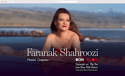Faranak Shahroozi  • Specialized Webflow Design & Dev Sprint