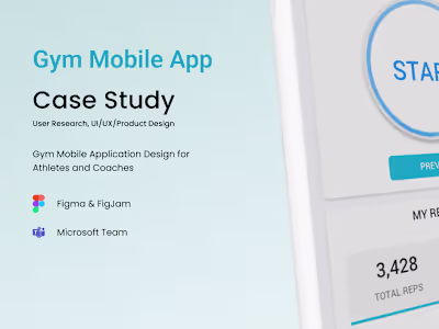 Gym Mobile App - Case Study