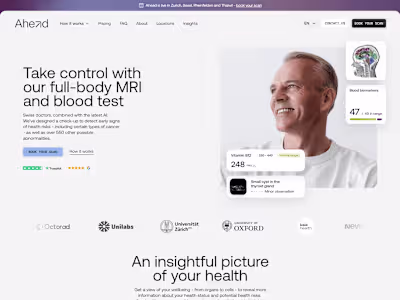 Ahead Health Framer Development