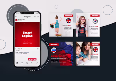 Language center instagram posts