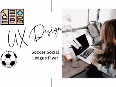 Soccer Social League multi-page flyer 