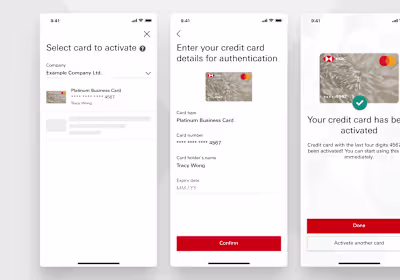 HSBC Biz Express Credit Card Activation
